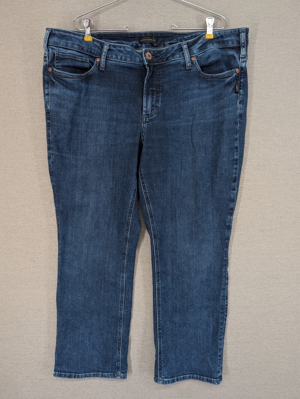 Silver Jeans Co Blue Jeans Capri Size 20 Stretch